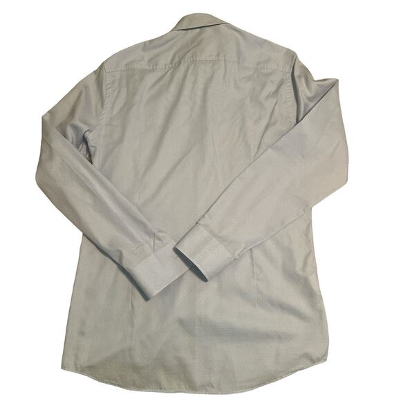 Boss by Hugo Boss Slim Fit Cutaway Collar Light Blue Dress Shirt Size 39/15.5 - Picture 2 of 6